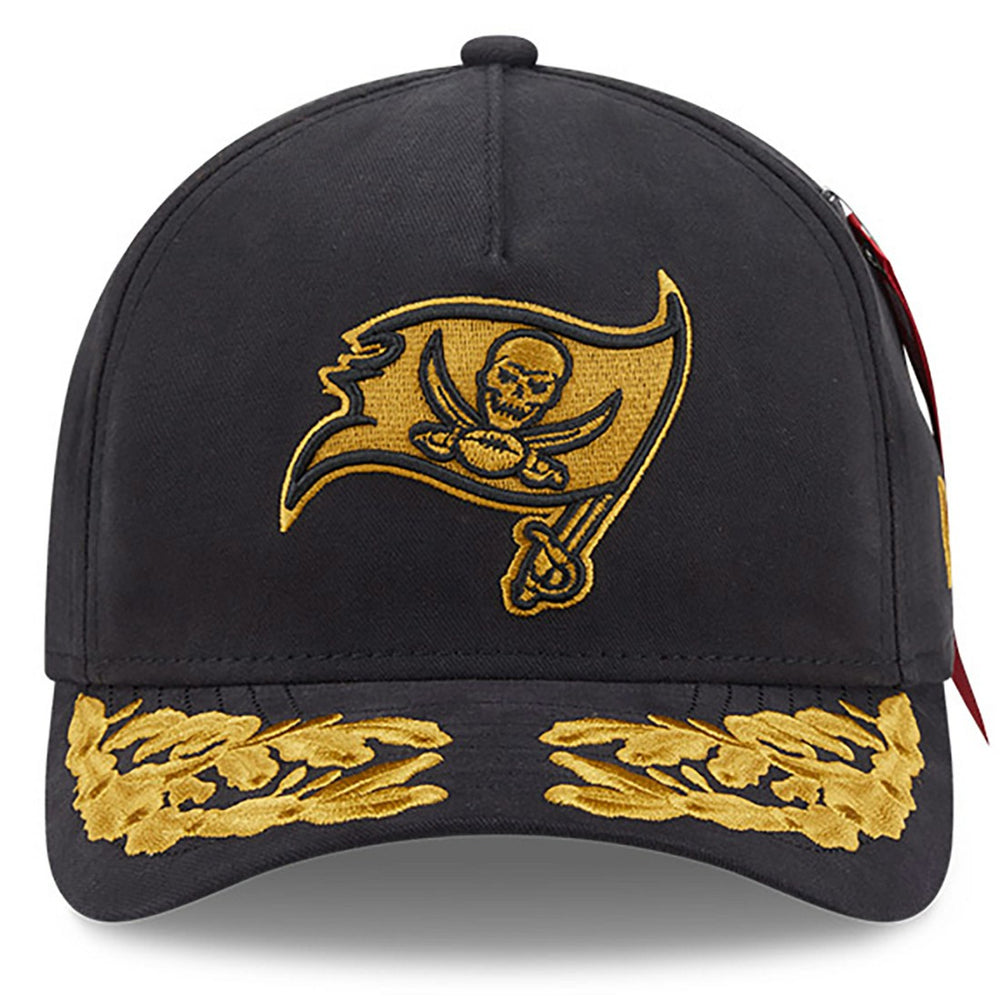 Tampa Bay Buccaneers New Era x Alpha Industries A-Frame 9FORTY Adjustable Hat - Black discount
