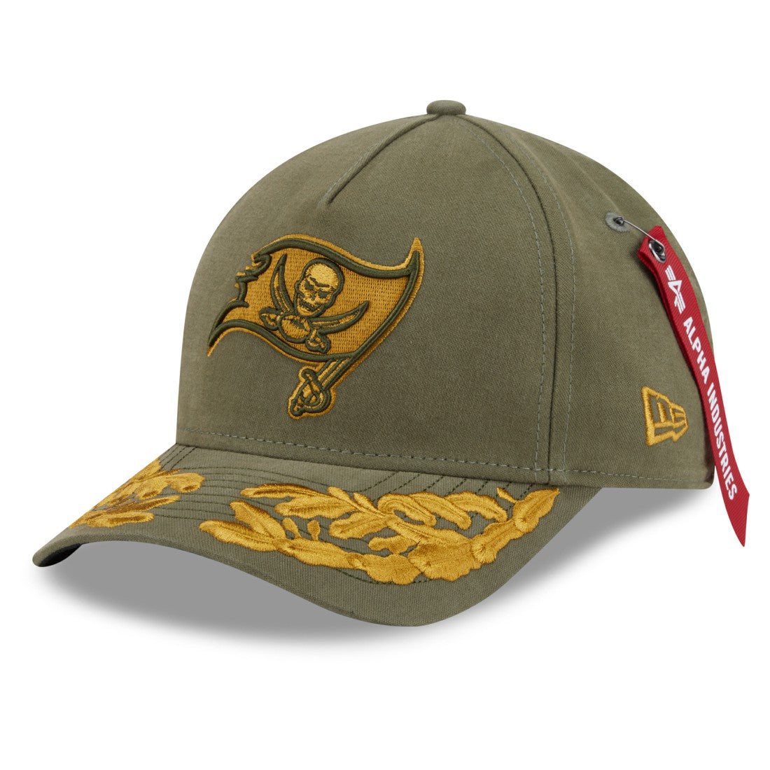 Tampa Bay Buccaneers New Era x Alpha Industries A-Frame 9FORTY Adjustable Hat - Olive cheap