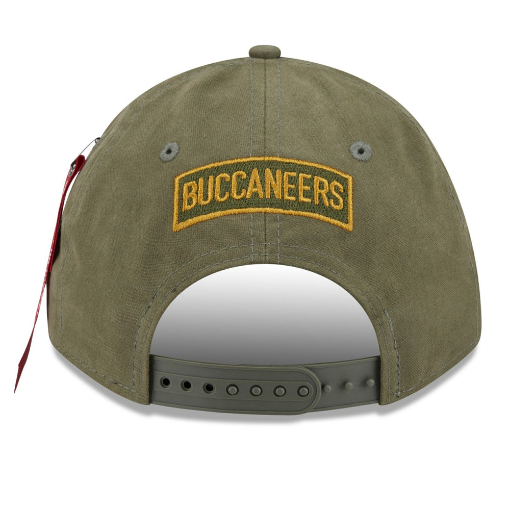 Tampa Bay Buccaneers New Era x Alpha Industries A-Frame 9FORTY Adjustable Hat - Olive cheap