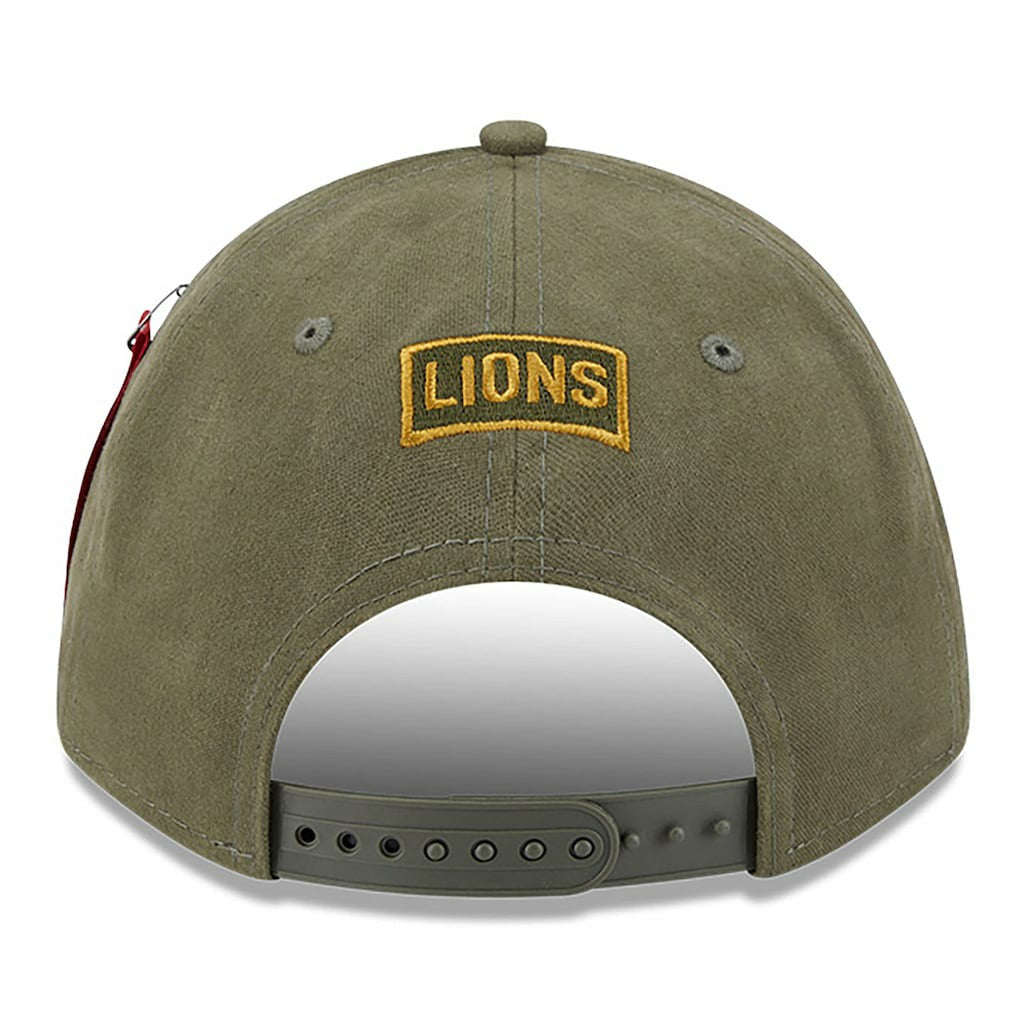 Detroit Lions New Era x Alpha Industries A-Frame 9FORTY Adjustable Hat - Olive outlet