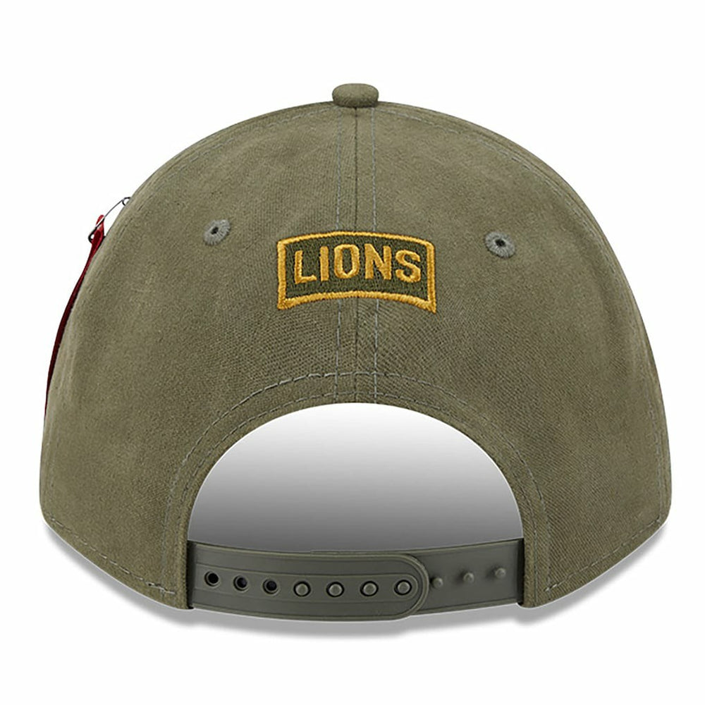 Detroit Lions New Era x Alpha Industries A-Frame 9FORTY Adjustable Hat - Olive outlet