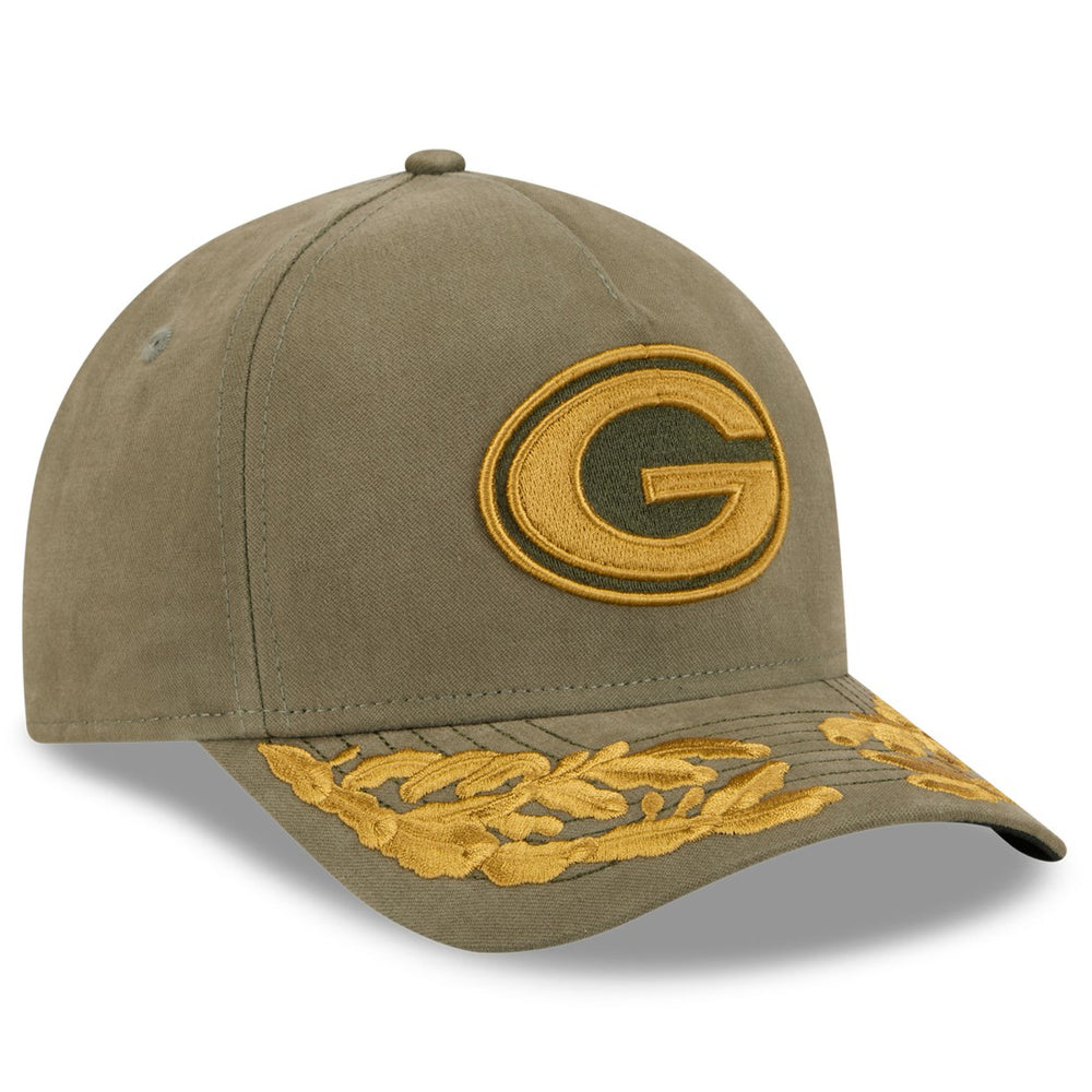 Green Bay Packers New Era x Alpha Industries A-Frame 9FORTY Adjustable Hat - Olive cheap