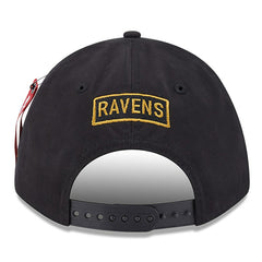 Baltimore Ravens New Era x Alpha Industries A-Frame 9FORTY Adjustable Hat - Black sale