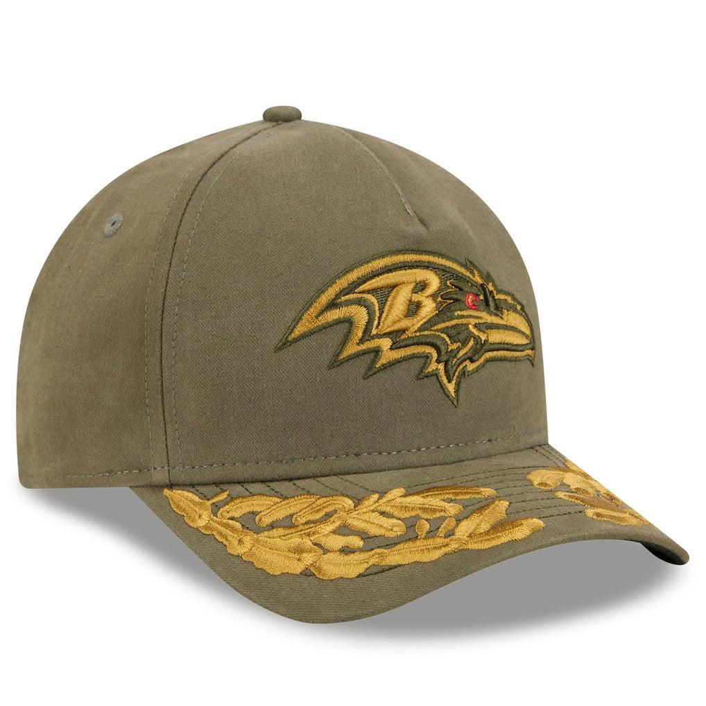 Baltimore Ravens New Era x Alpha Industries A-Frame 9FORTY Adjustable Hat - Olive discount