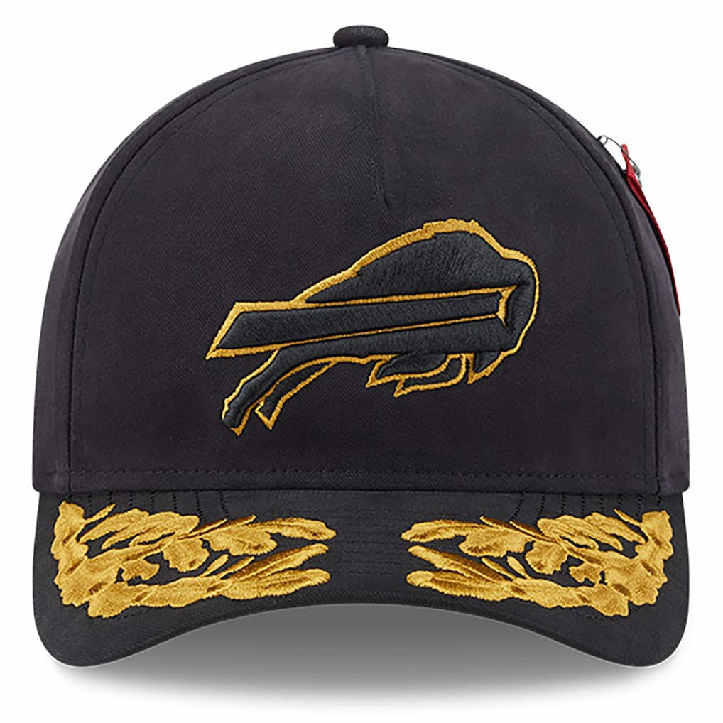 Buffalo Bills New Era x Alpha Industries A-Frame 9FORTY Adjustable Hat - Black cheap