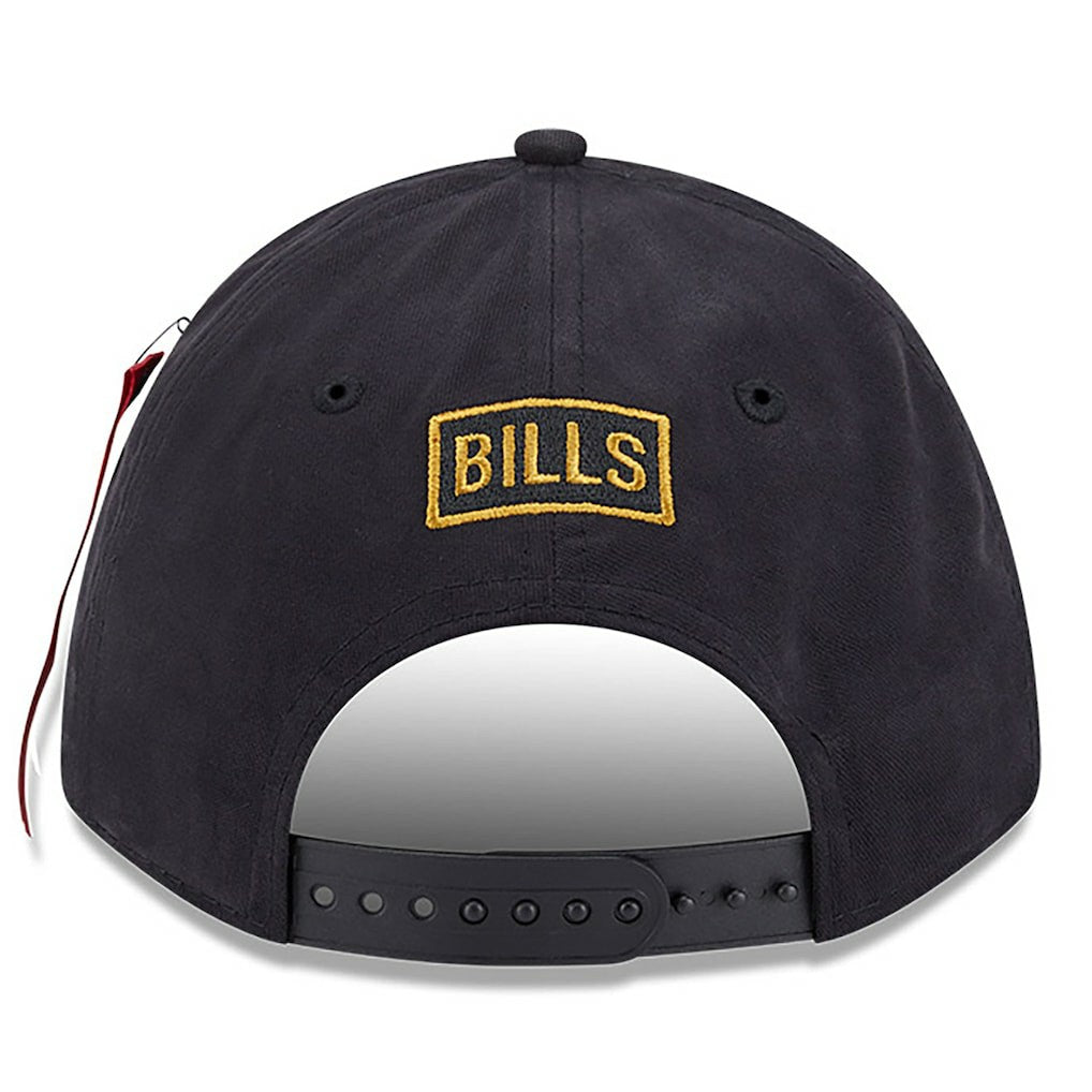 Buffalo Bills New Era x Alpha Industries A-Frame 9FORTY Adjustable Hat - Black cheap