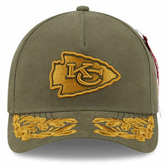 Kansas City Chiefs New Era x Alpha Industries A-Frame 9FORTY Adjustable Hat - Olive cheap