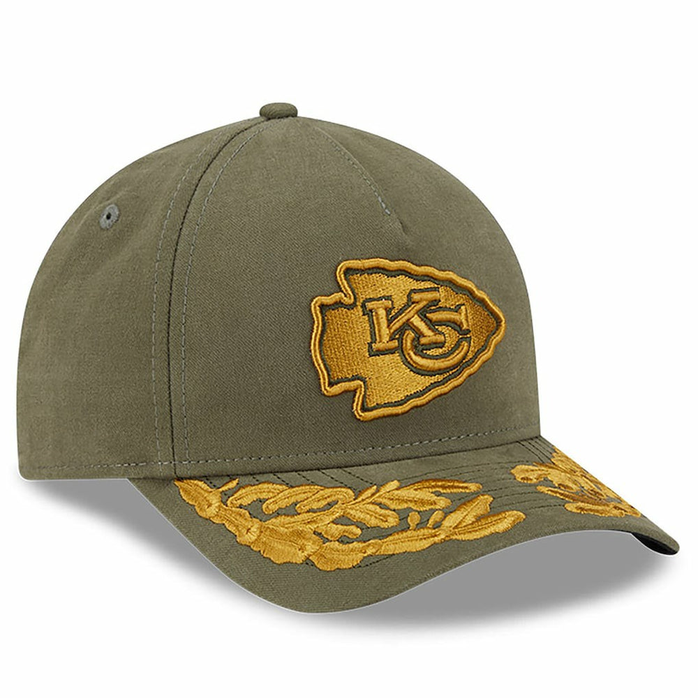 Kansas City Chiefs New Era x Alpha Industries A-Frame 9FORTY Adjustable Hat - Olive cheap