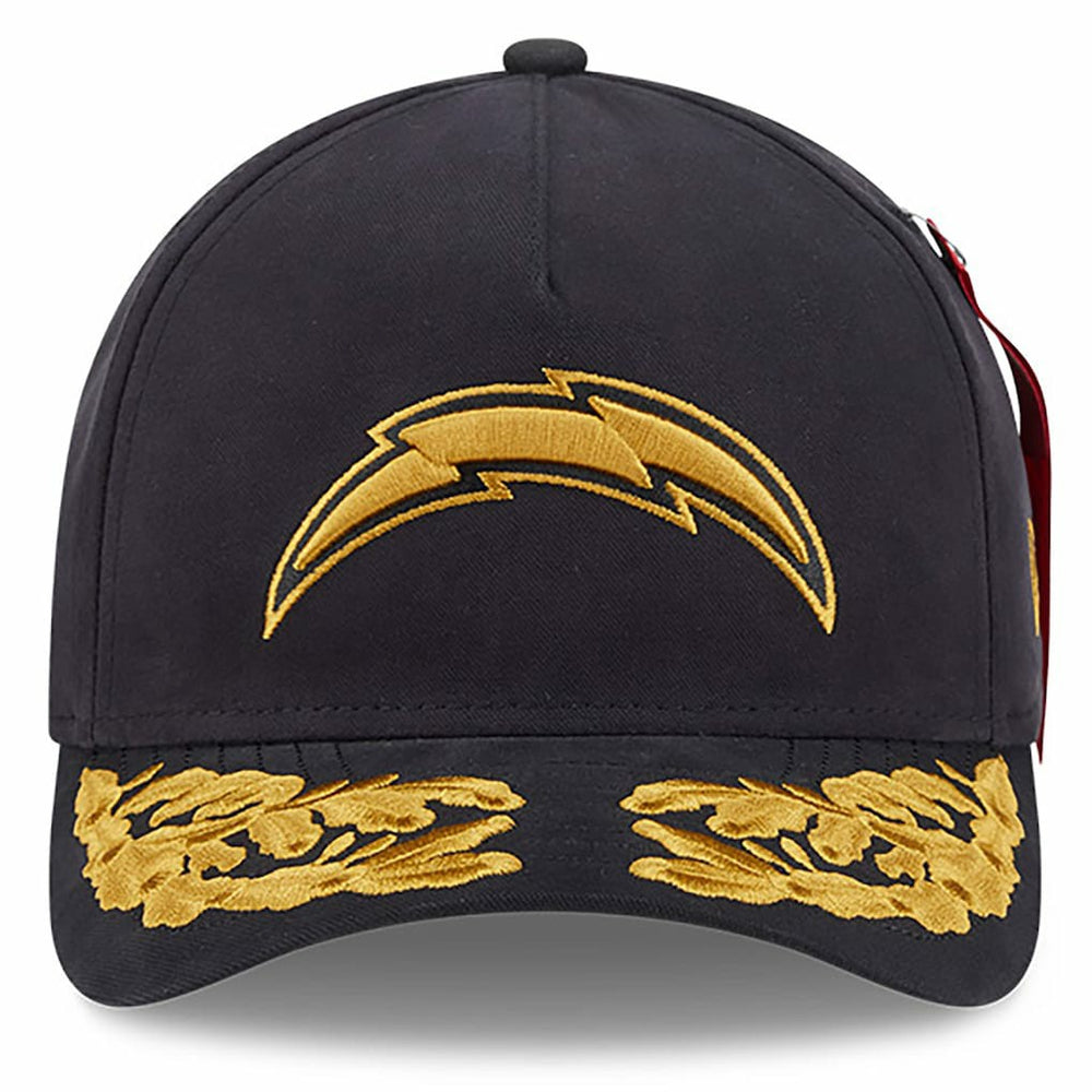Los Angeles Chargers New Era x Alpha Industries A-Frame 9FORTY Adjustable Hat - Black outlet