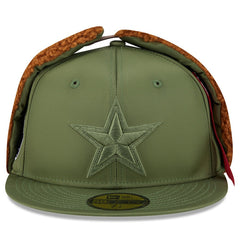 Dallas Cowboys New Era x Alpha Industries Dog Ears 59FIFTY Fitted Hat - Olive discount