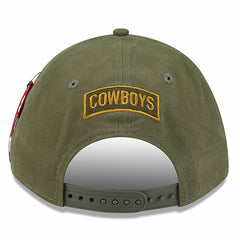 Dallas Cowboys New Era x Alpha Industries A-Frame 9FORTY Adjustable Hat - Olive for sale