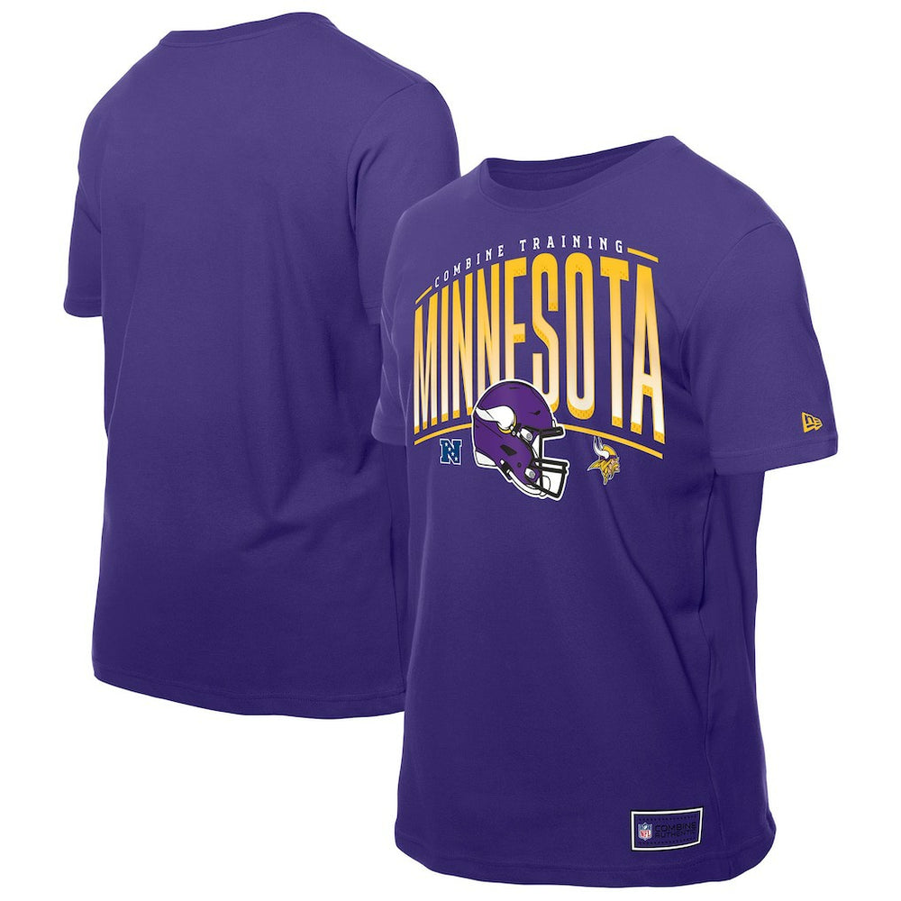 Minnesota Vikings New Era Combine Authentic Training Throwback T-Shirt - Purple cheap
