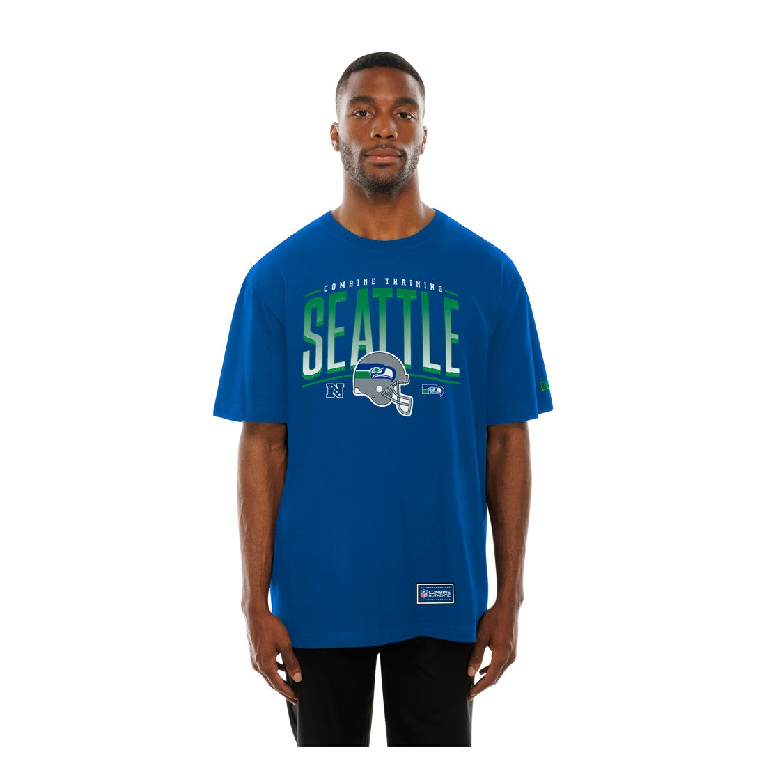 Seattle Seahawks New Era Combine Authentic Training Throwback T-Shirt - College Navy cheap