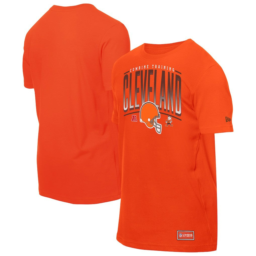 Cleveland Browns New Era Combine Authentic Training Throwback T-Shirt - Orange for sale
