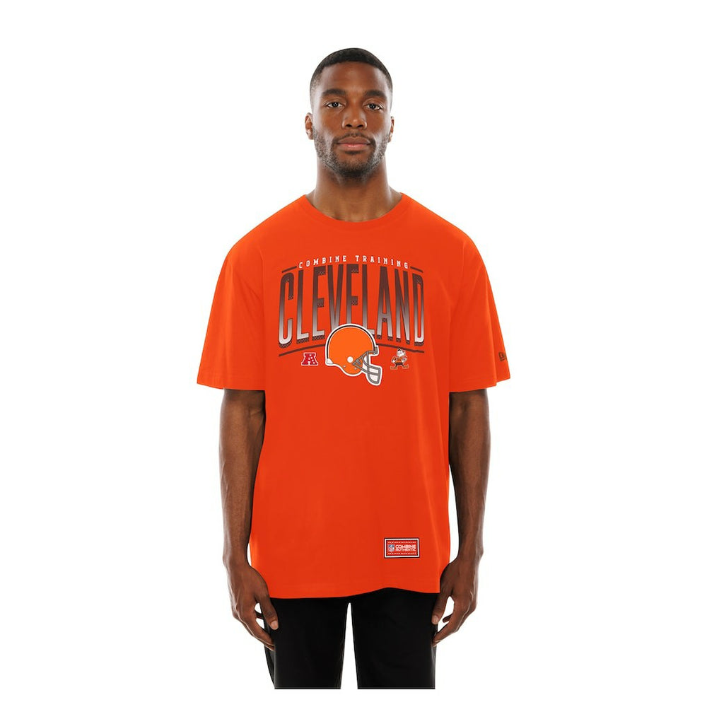 Cleveland Browns New Era Combine Authentic Training Throwback T-Shirt - Orange for sale