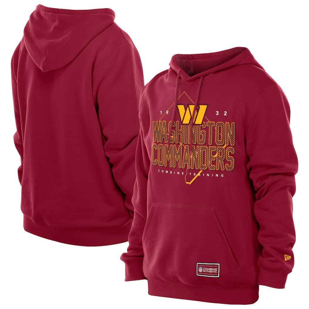 Washington Commanders New Era Combine Authentic Local State Throwback Hoodie - Burgundy for sale