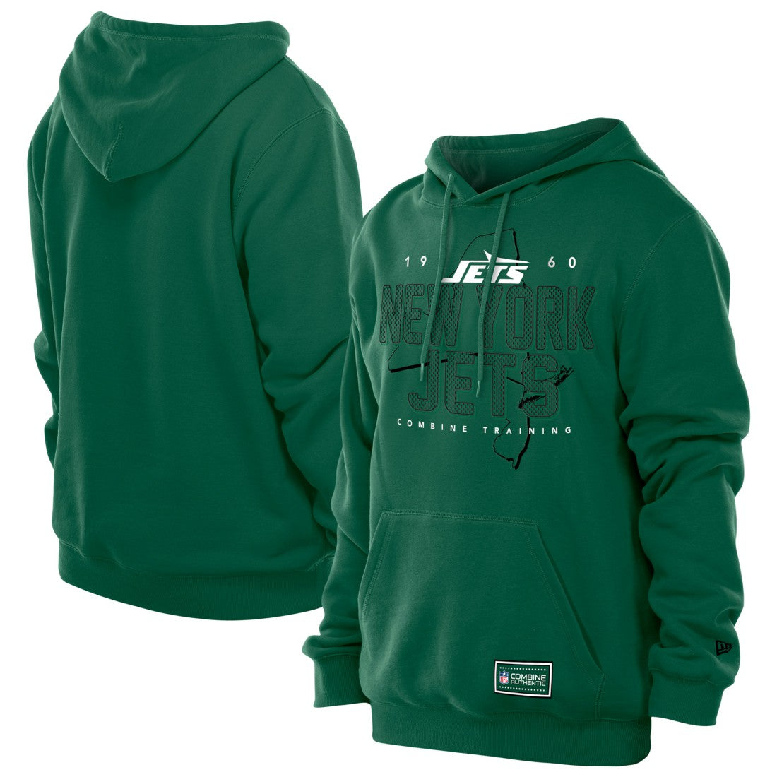 New York Jets New Era Combine Authentic Local State Throwback Hoodie - Green cheap