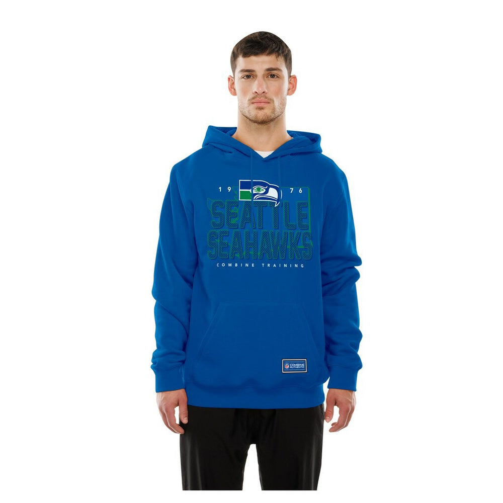 Seattle Seahawks New Era Combine Authentic Local State Throwback Hoodie - Royal outlet