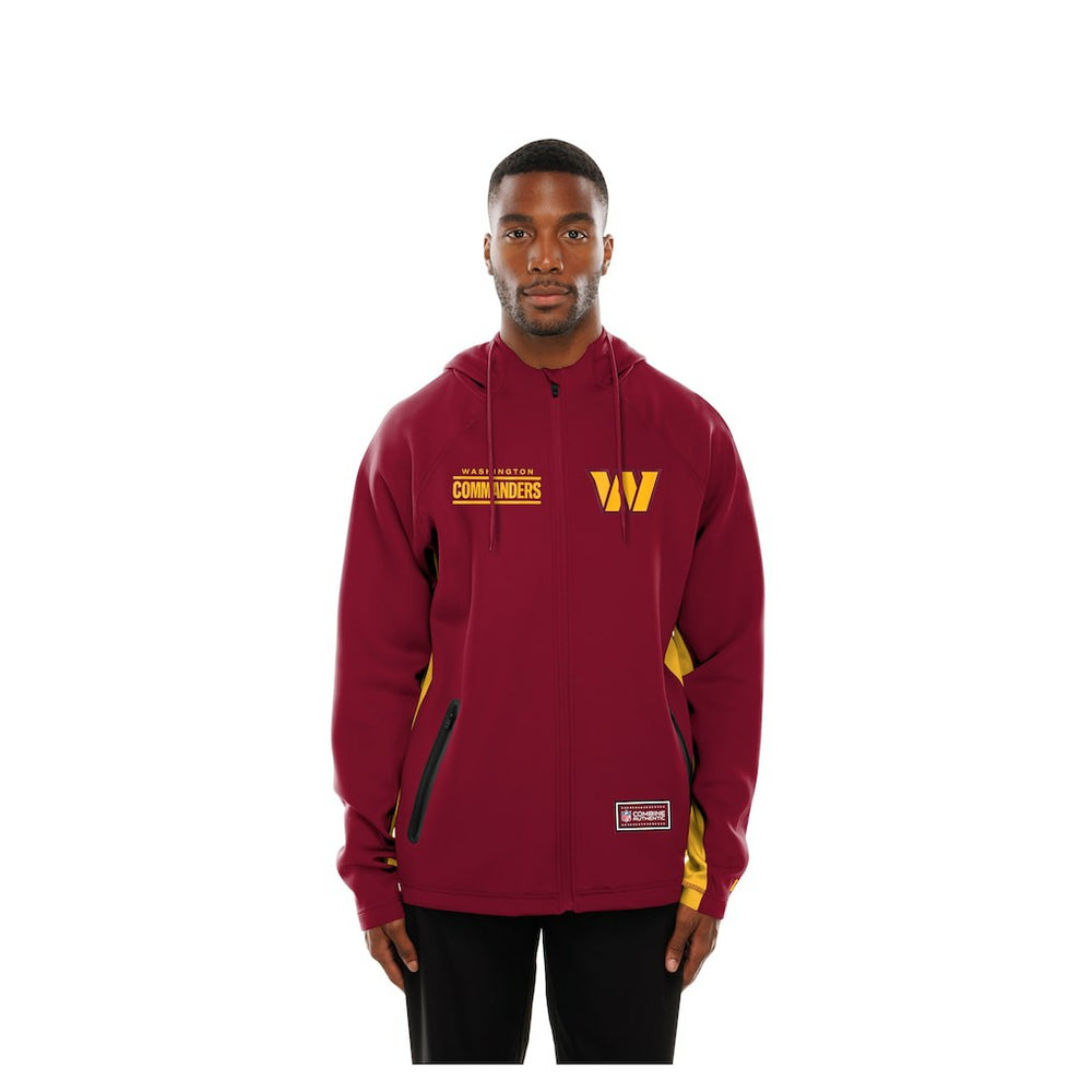 Washington Commanders New Era Combine Authentic Raglan Scuba Full-Zip Hoodie - Burgundy cheap