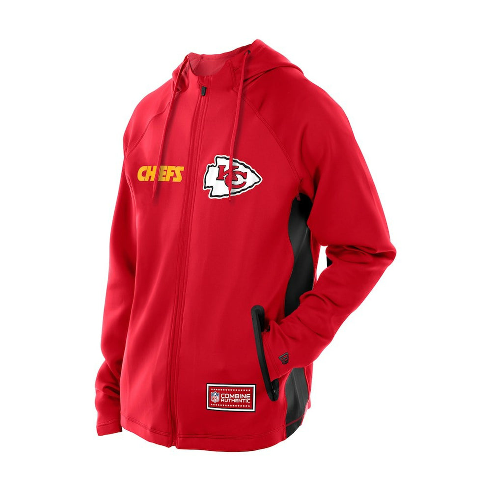 Kansas City Chiefs New Era Combine Authentic Raglan Scuba Full-Zip Hoodie - Red online