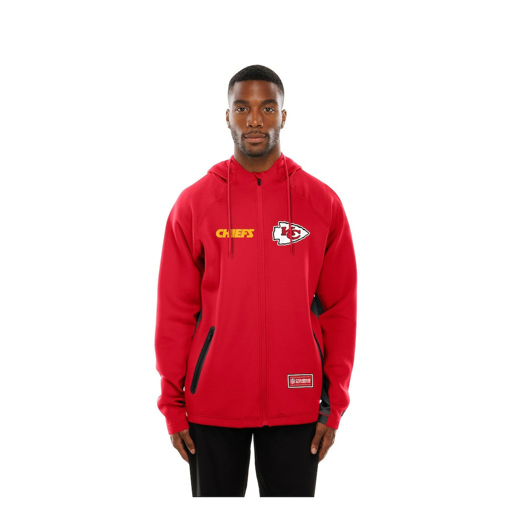 Kansas City Chiefs New Era Combine Authentic Raglan Scuba Full-Zip Hoodie - Red online