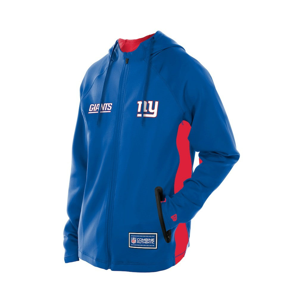 New York Giants New Era Combine Authentic Raglan Scuba Full-Zip Hoodie - Royal cheap