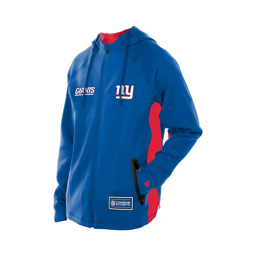 New York Giants New Era Combine Authentic Raglan Scuba Full-Zip Hoodie - Royal cheap