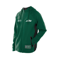 New York Jets New Era Combine Authentic Raglan Scuba Full-Zip Hoodie - Green sale