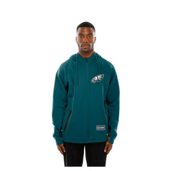 Philadelphia Eagles New Era Combine Authentic Raglan Scuba Full-Zip Hoodie - Midnight Green sale