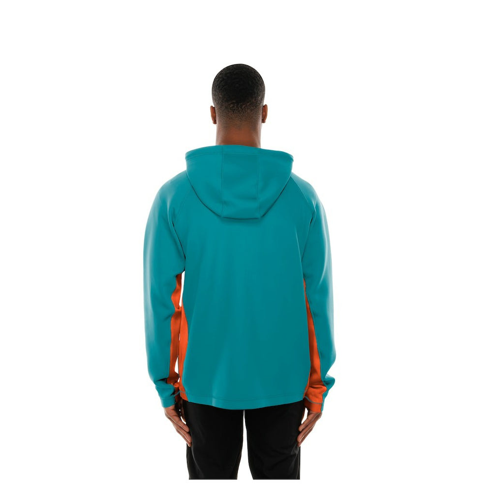 Miami Dolphins New Era Combine Authentic Raglan Scuba Full-Zip Hoodie - Aqua on sale