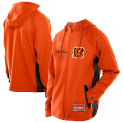 Cincinnati Bengals New Era Combine Authentic Raglan Scuba Full-Zip Hoodie - Orange cheap