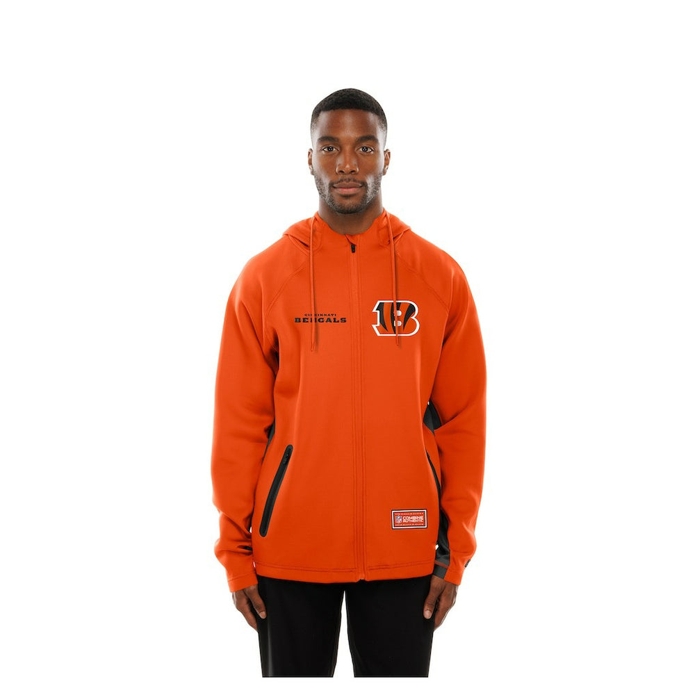 Cincinnati Bengals New Era Combine Authentic Raglan Scuba Full-Zip Hoodie - Orange cheap