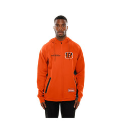 Cincinnati Bengals New Era Combine Authentic Raglan Scuba Full-Zip Hoodie - Orange cheap