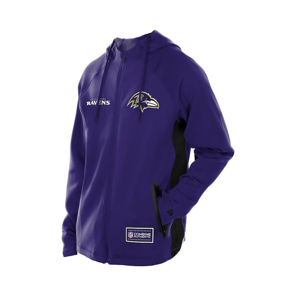 Baltimore Ravens New Era Combine Authentic Raglan Scuba Full-Zip Hoodie - Purple sale