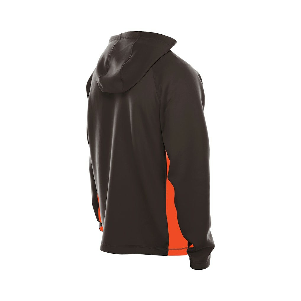 Cleveland Browns New Era Combine Authentic Raglan Scuba Full-Zip Hoodie - Brown discount