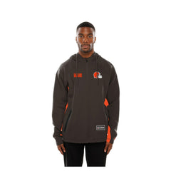 Cleveland Browns New Era Combine Authentic Raglan Scuba Full-Zip Hoodie - Brown discount
