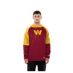 Washington Commanders New Era Combine Authentic Color Block Raglan Pullover Hoodie - Burgundy sale