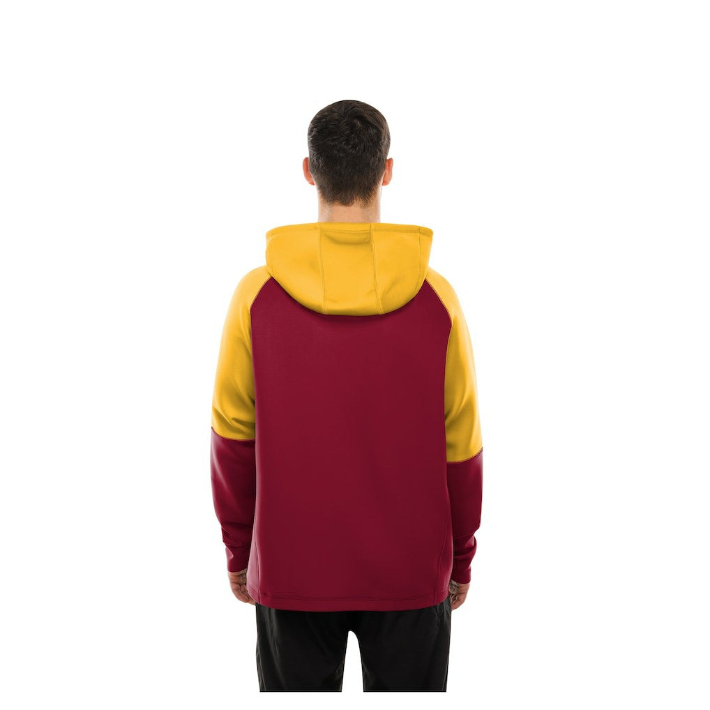 Washington Commanders New Era Combine Authentic Color Block Raglan Pullover Hoodie - Burgundy sale
