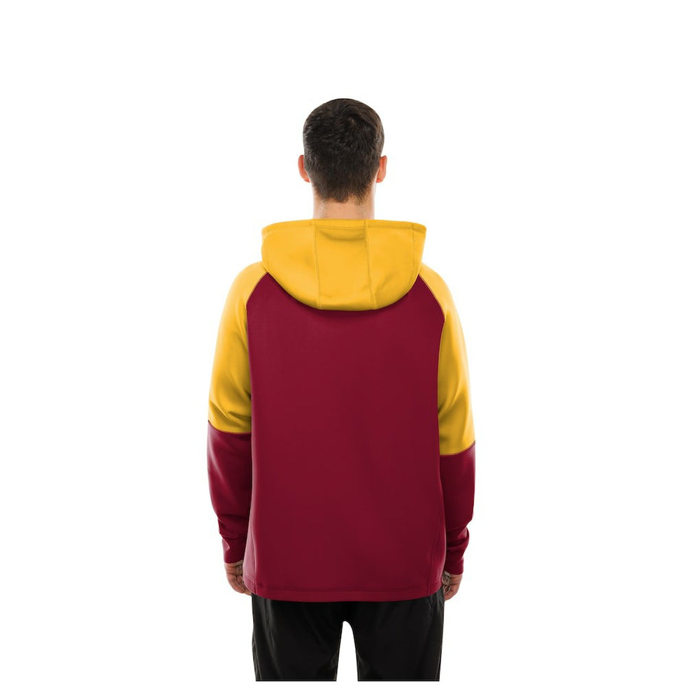 Washington Commanders New Era Combine Authentic Color Block Raglan Pullover Hoodie - Burgundy sale