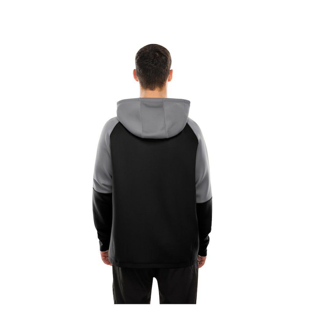Las Vegas Raiders New Era Combine Authentic Color Block Raglan Pullover Hoodie - Black on sale