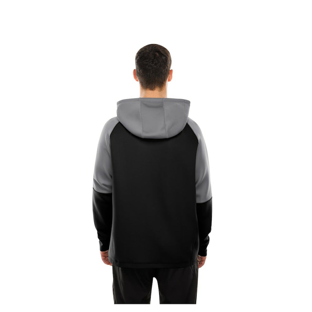 Las Vegas Raiders New Era Combine Authentic Color Block Raglan Pullover Hoodie - Black on sale