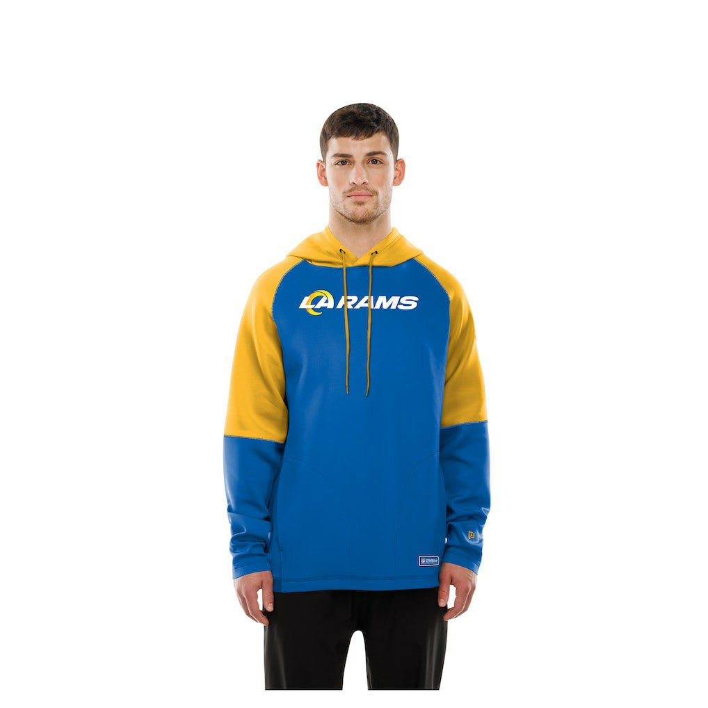 Los Angeles Rams New Era Combine Authentic Color Block Raglan Pullover Hoodie - Royal online