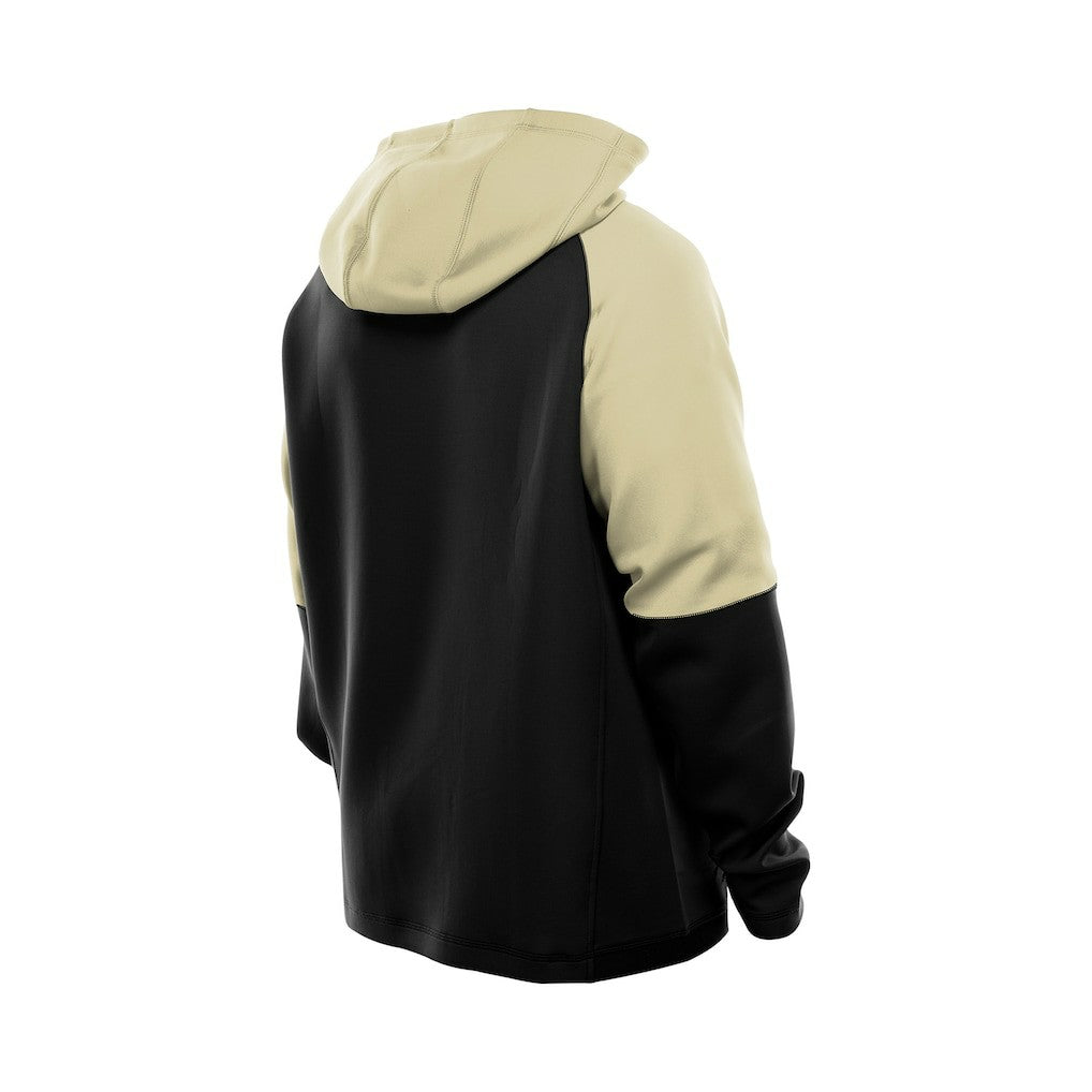 New Orleans Saints New Era Combine Authentic Color Block Raglan Pullover Hoodie - Black for sale