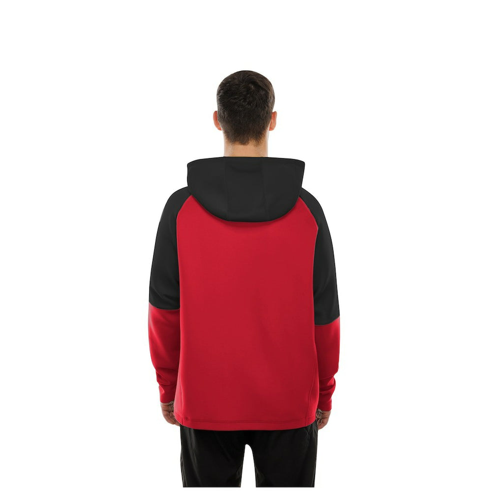 Atlanta Falcons New Era Combine Authentic Color Block Raglan Pullover Hoodie - Red on sale