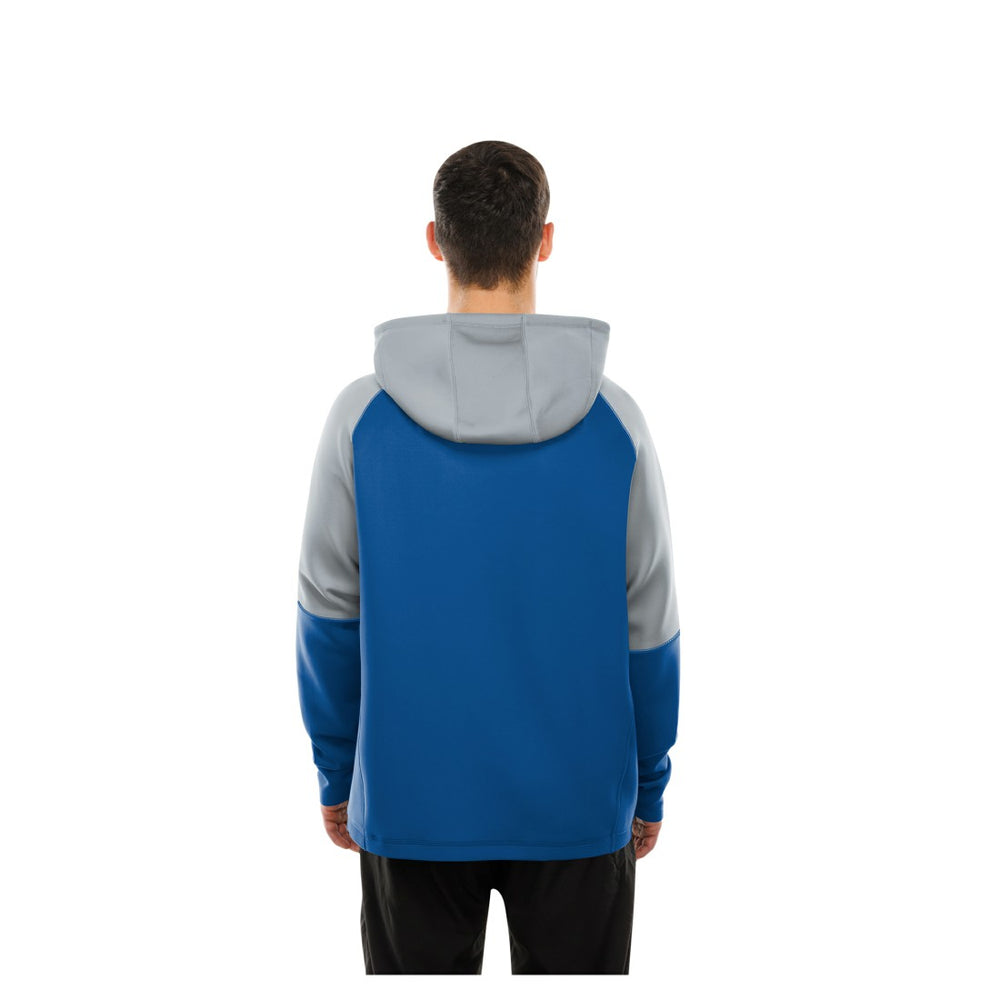 Detroit Lions New Era Combine Authentic Color Block Raglan Pullover Hoodie - Blue for sale