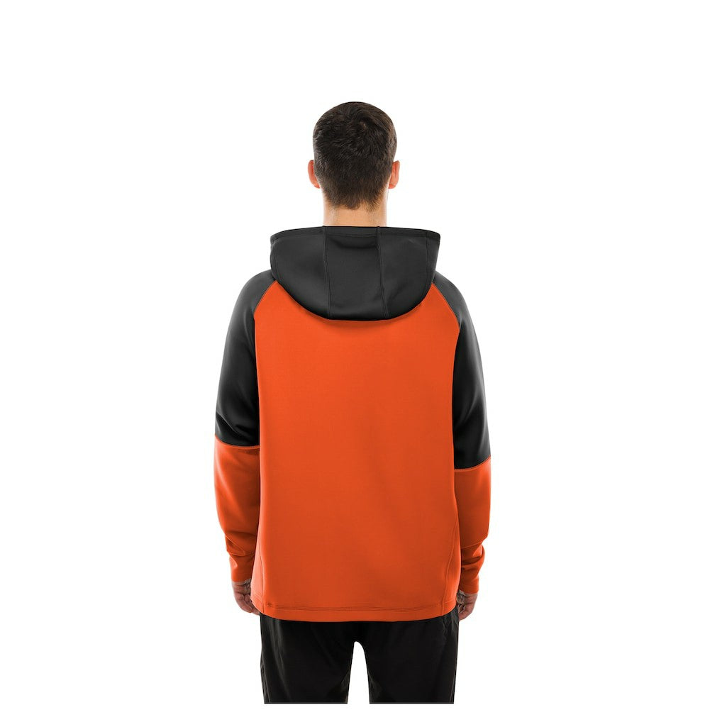 Cincinnati Bengals New Era Combine Authentic Color Block Raglan Pullover Hoodie - Orange cheap