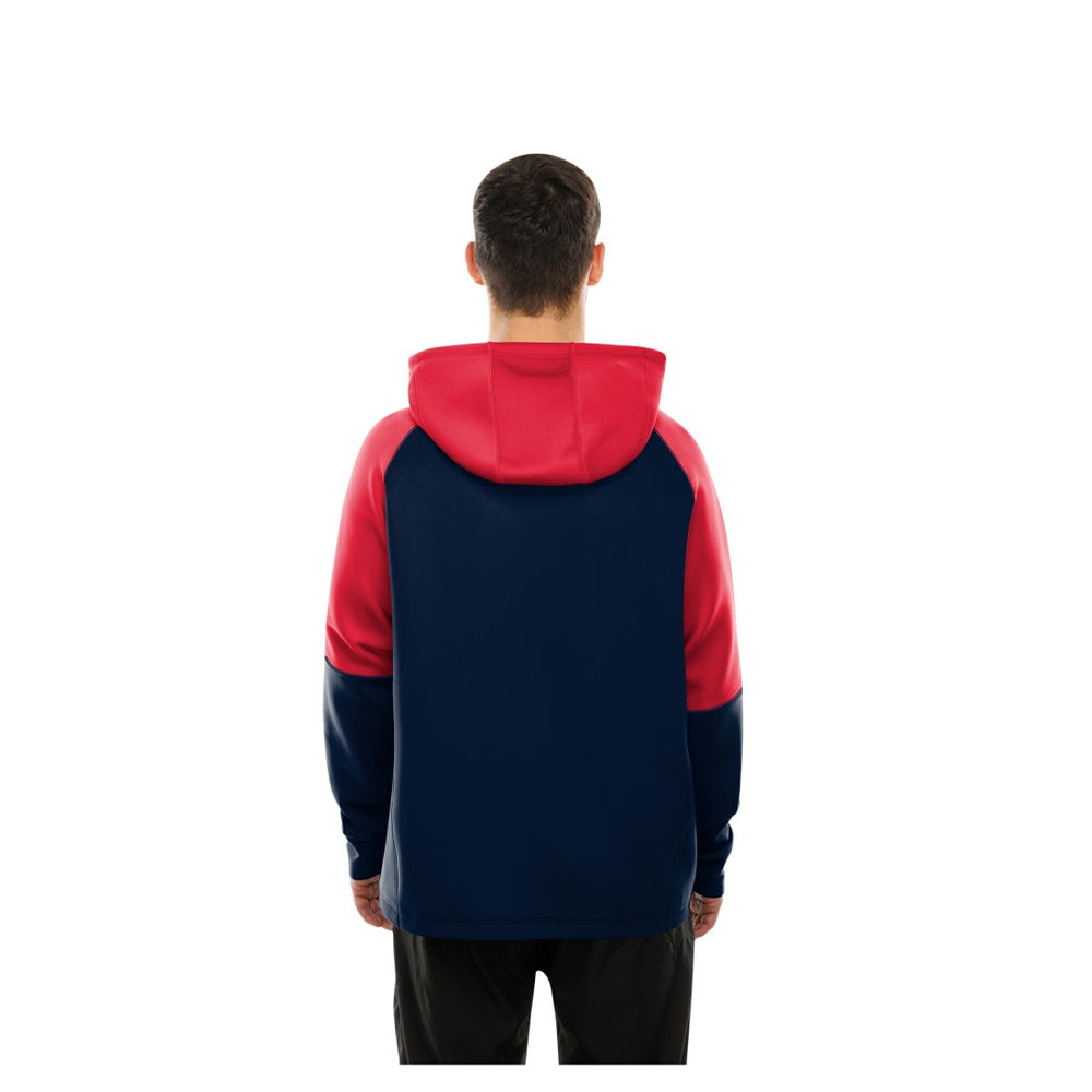 Houston Texans New Era Combine Authentic Color Block Raglan Pullover Hoodie - Navy online