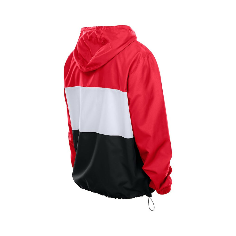 San Francisco 49ers New Era Ripstop Quarter-Zip Hooded Windbreaker - Scarlet online