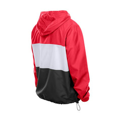 Kansas City Chiefs New Era Ripstop Quarter-Zip Hooded Windbreaker - Red cheap
