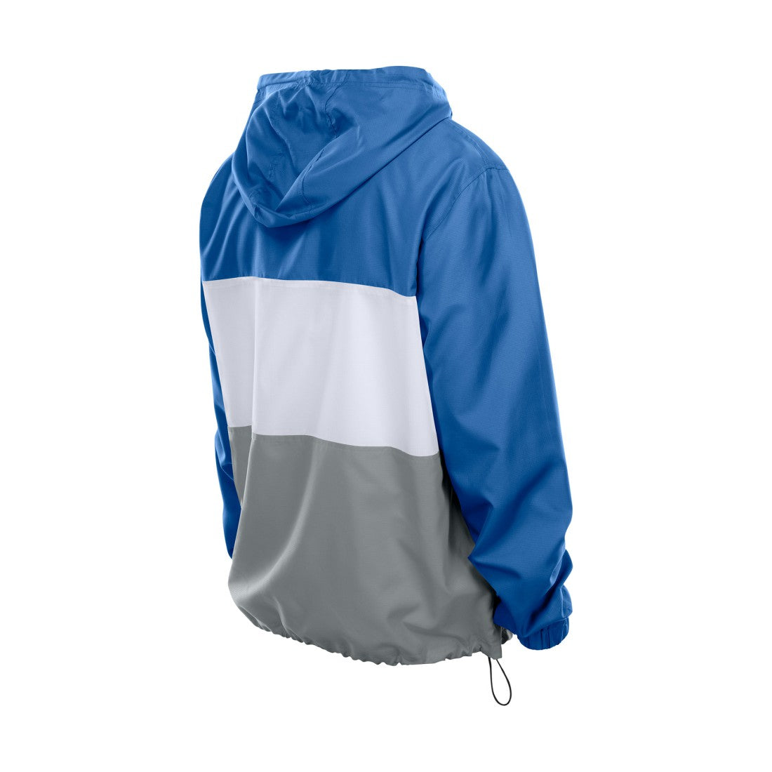 Detroit Lions New Era Ripstop Quarter-Zip Hooded Windbreaker - Blue outlet